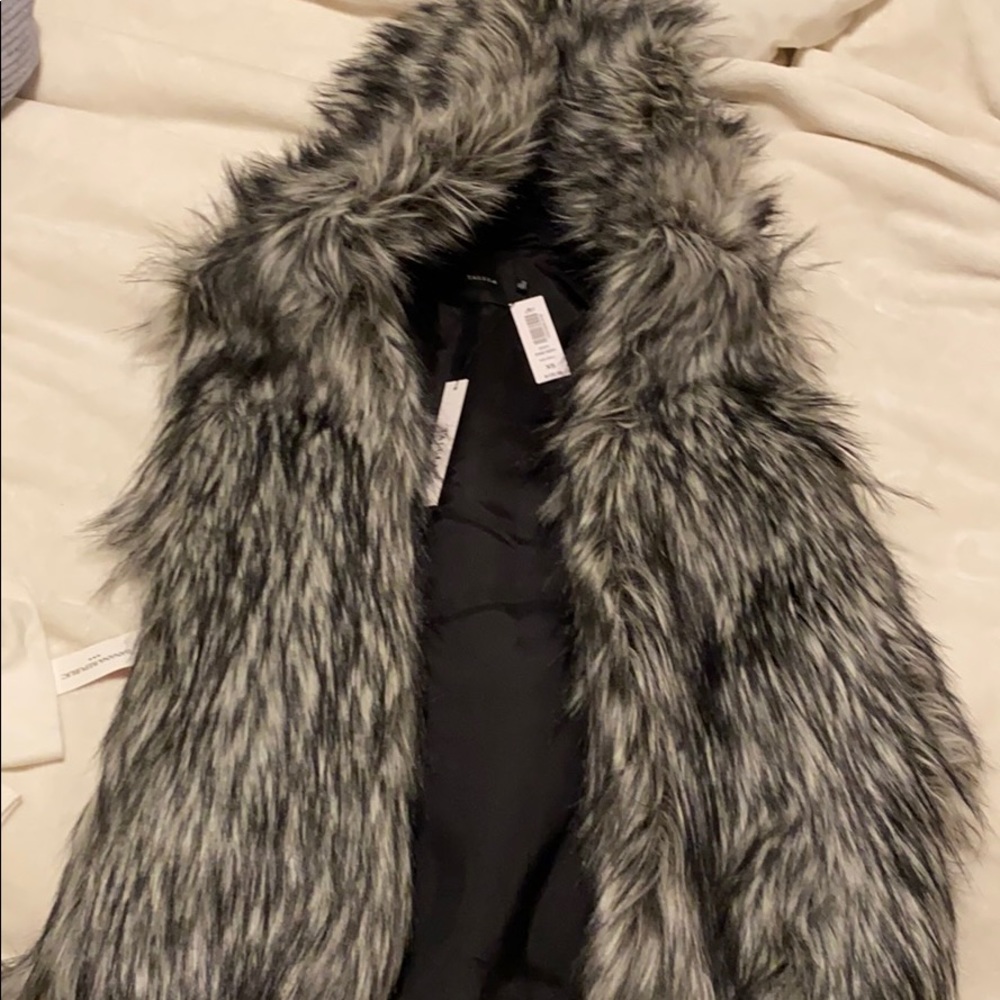 ARITZIA Talula Hooded Fur Vest